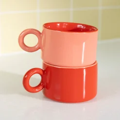 Chiquito Stoneware Coffee Designs - Mug S/2