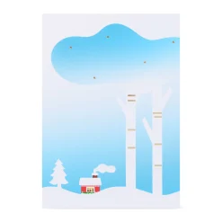 Christmas Cabin Holiday Pop-Up Cards - Set of 8