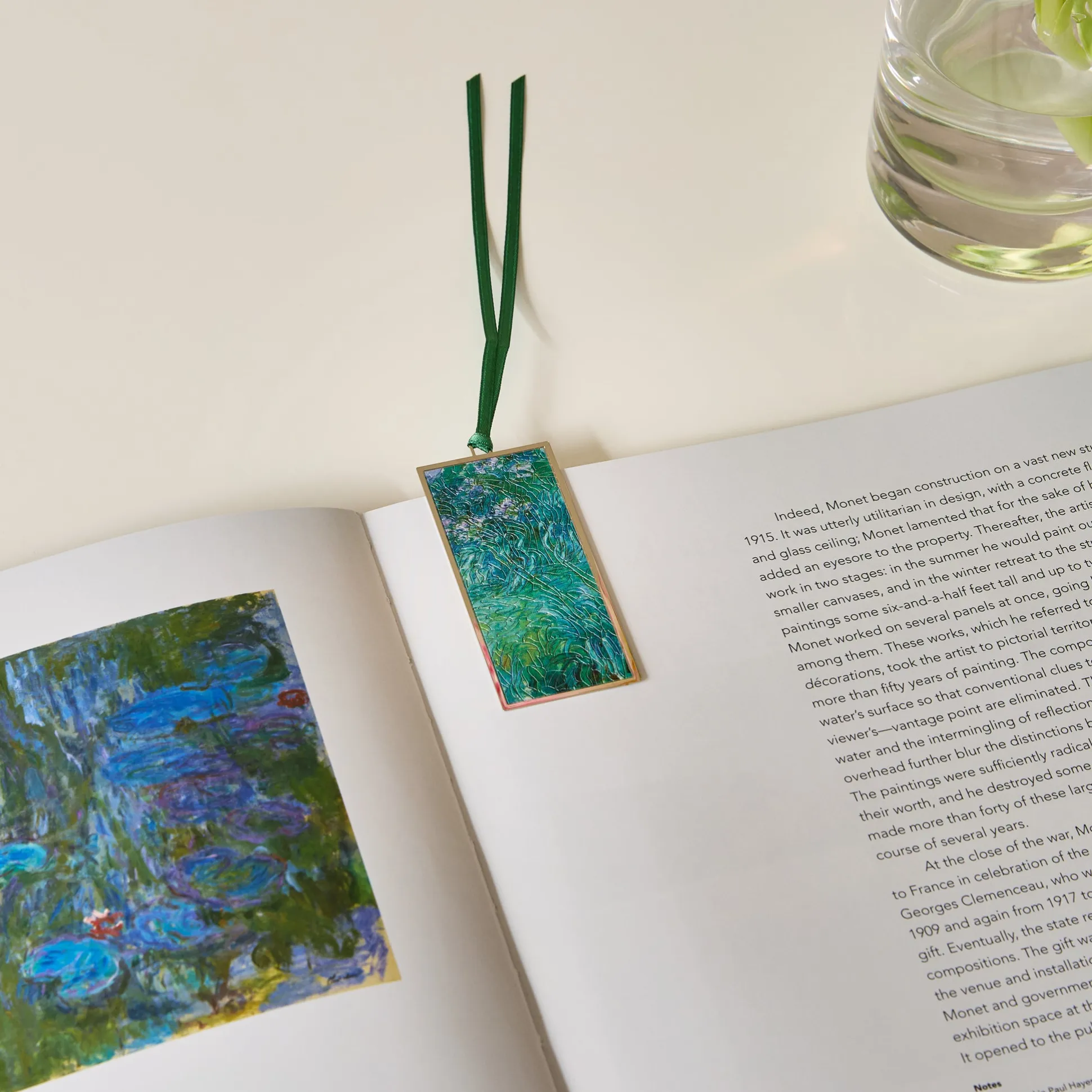 Claude Monet Agapanthus Metal Bookmark