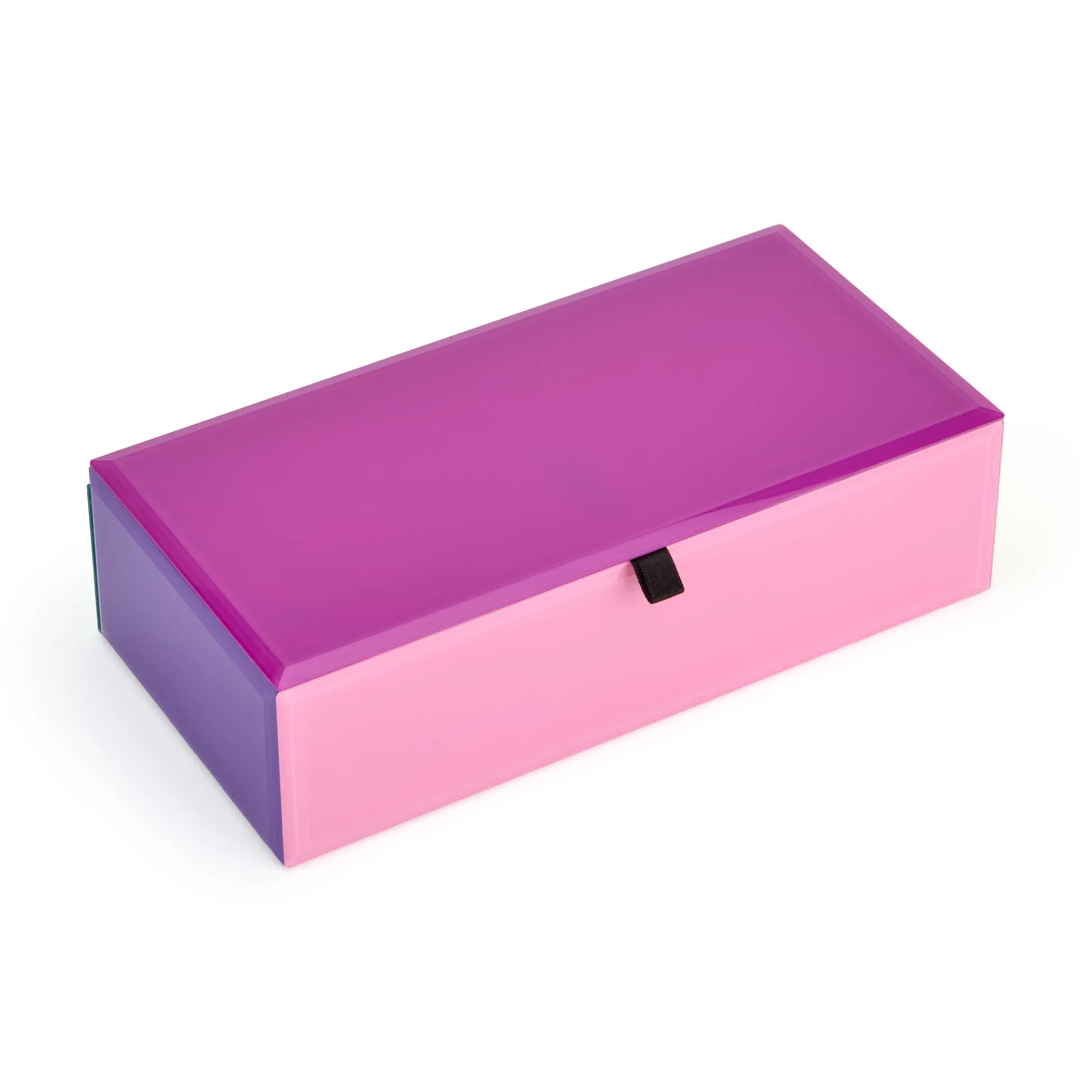 Colorblock Glass Jewelry Box