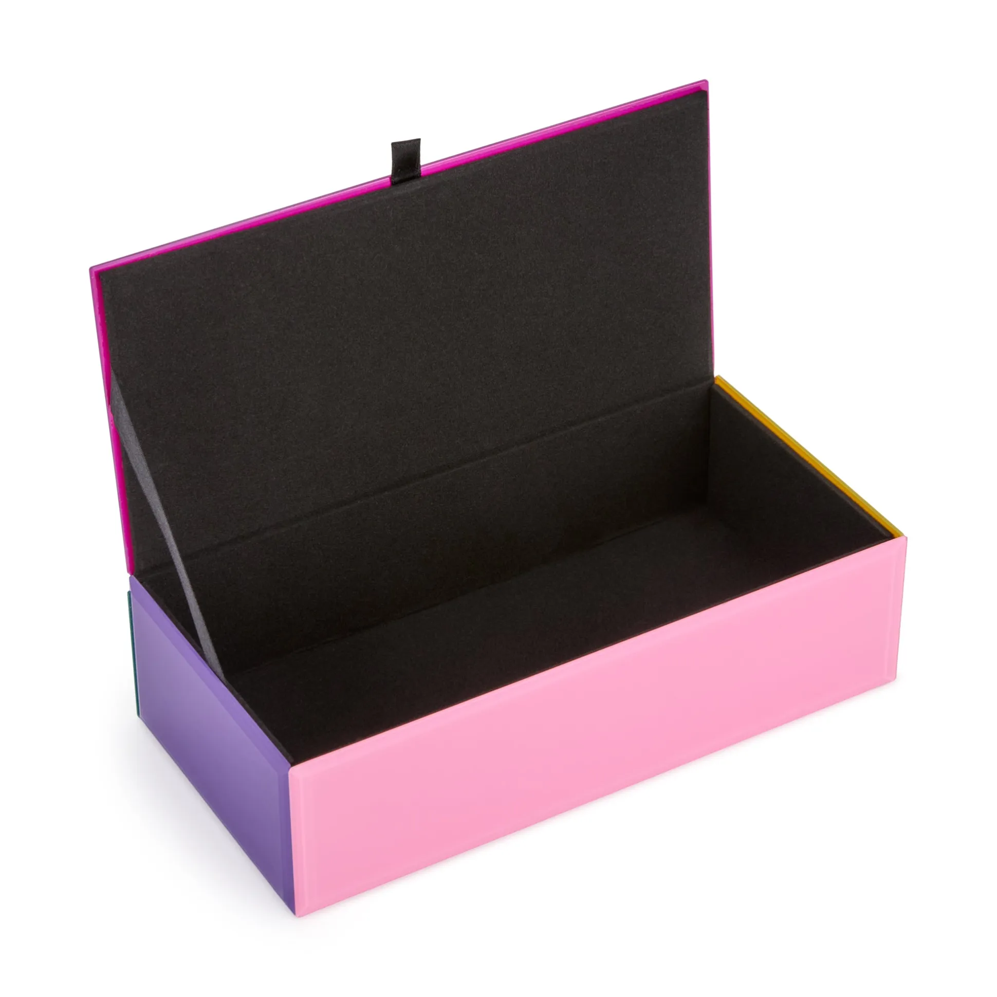 Colorblock Glass Jewelry Box