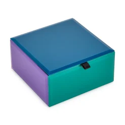 Colorblock Glass Jewelry Box