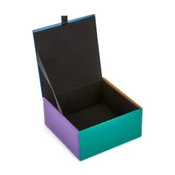 Colorblock Glass Jewelry Box
