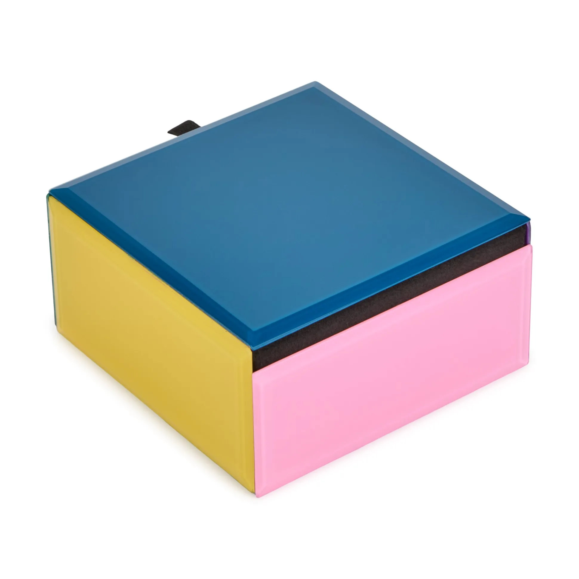 Colorblock Glass Jewelry Box