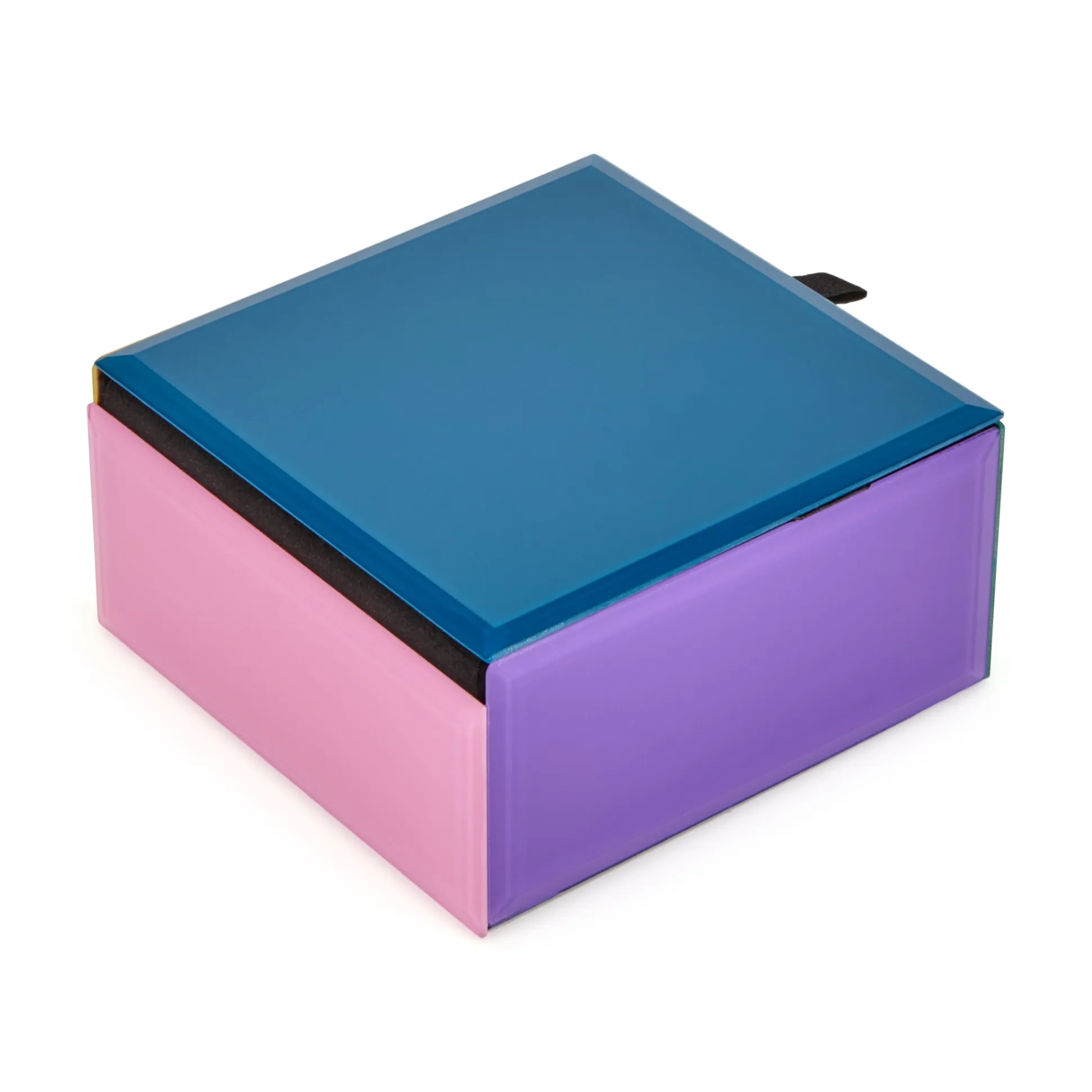 Colorblock Glass Jewelry Box