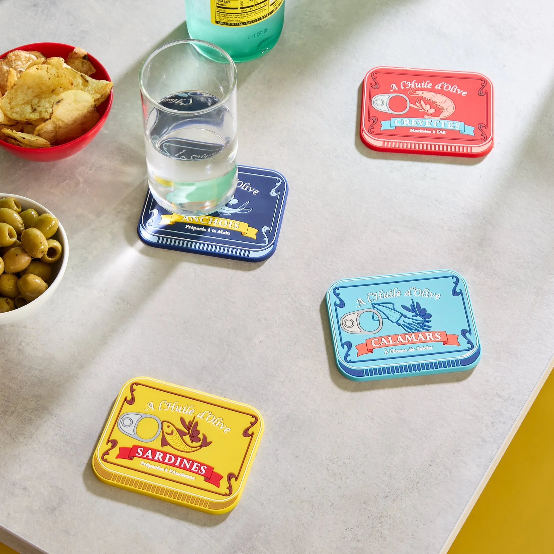 Conserverie Coasters - Set of 4