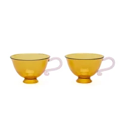 Continental Glass Tea Designs - Teacup S/2