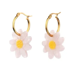 Coucou Suzette Flower Hoop Earrings