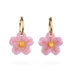 Coucou Suzette Flower Hoop Earrings