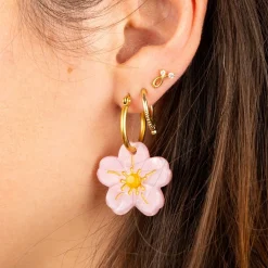 Coucou Suzette Flower Hoop Earrings