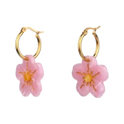 Coucou Suzette Flower Hoop Earrings
