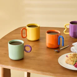 Creative Porcelain Mugs & Espresso Cups - Coffee Mug Set of 4