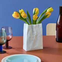 Crinkle Bag Porcelain Vase