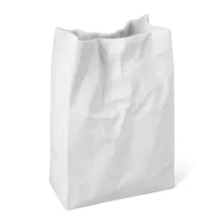 Crinkle Bag Porcelain Vase