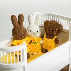 Crocheted Miffy Sunflower Plush Toy