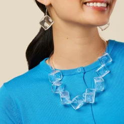 Cubo Glass Ice Cube Necklace