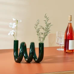 Curly Glass Vase
