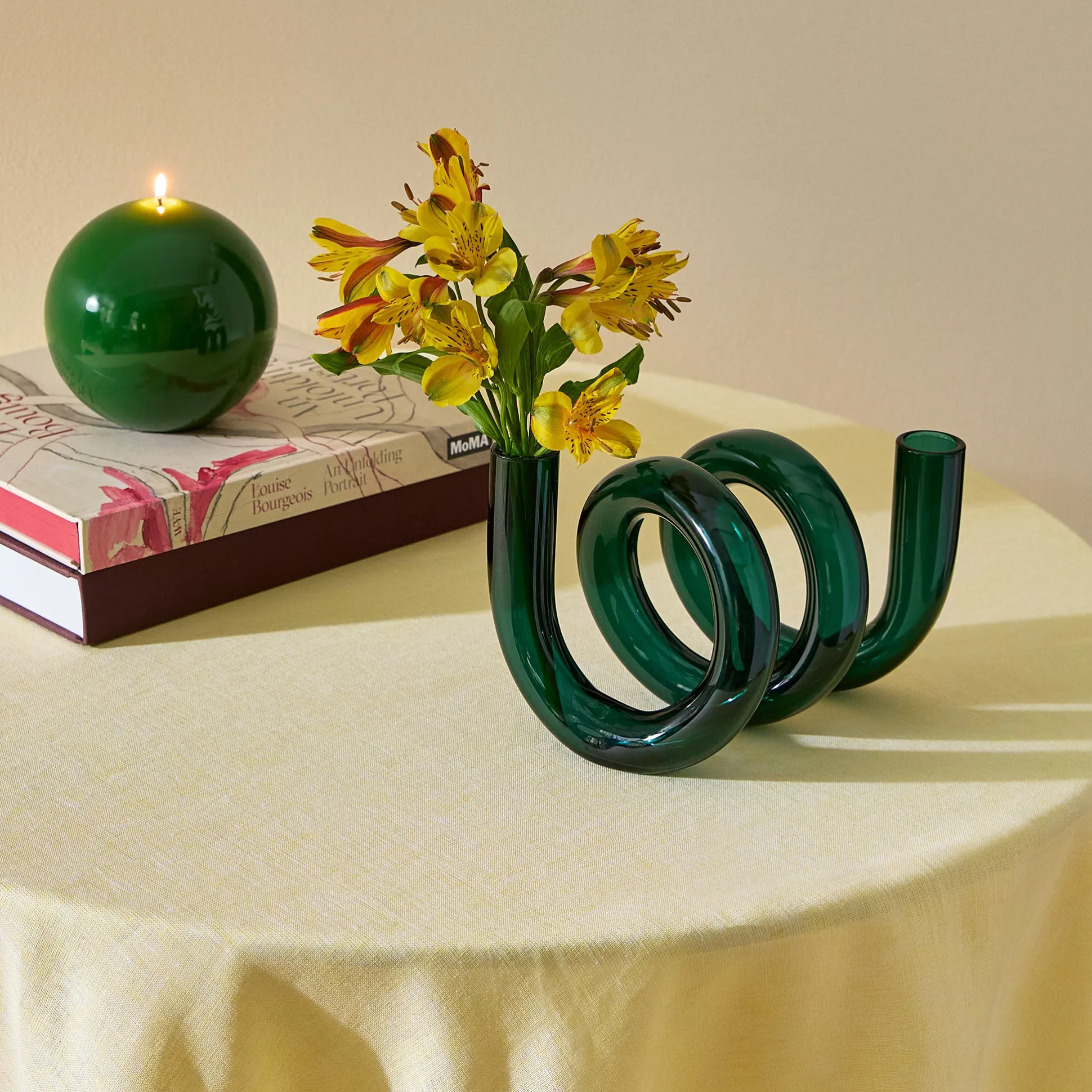 Curly Glass Vase