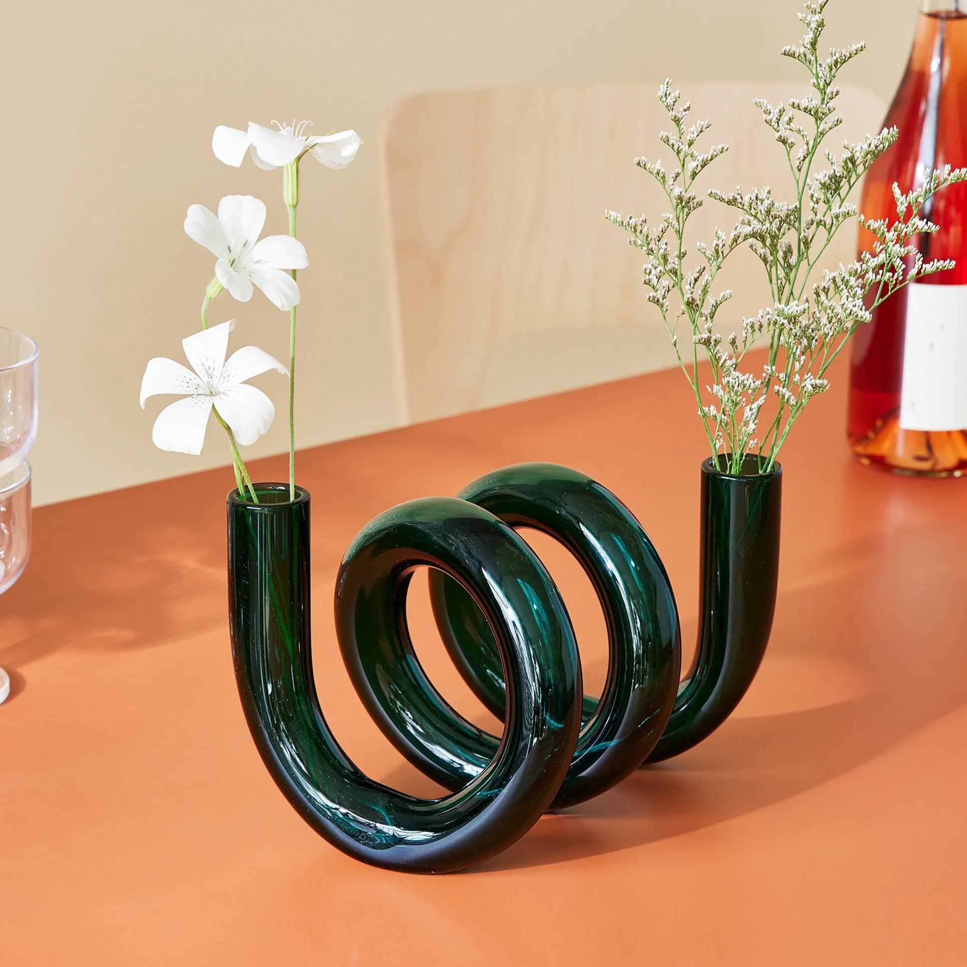 Curly Glass Vase