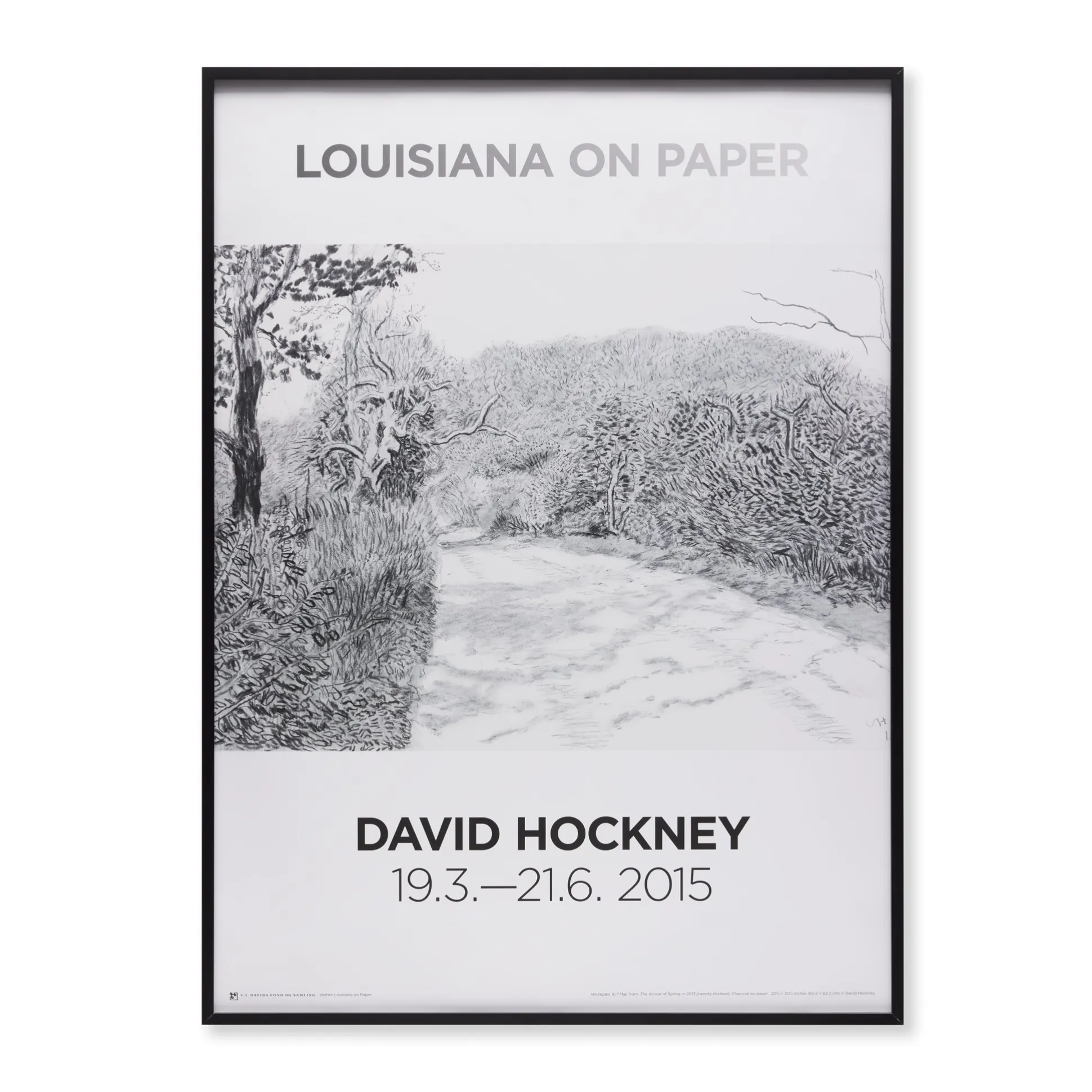 David Hockney Louisiana Museum 2015 - Woldgate Framed Poster