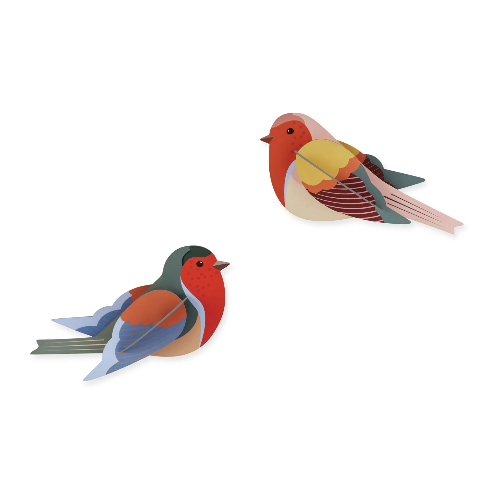 DIY Garden Bird Wall Art Kits - Robins