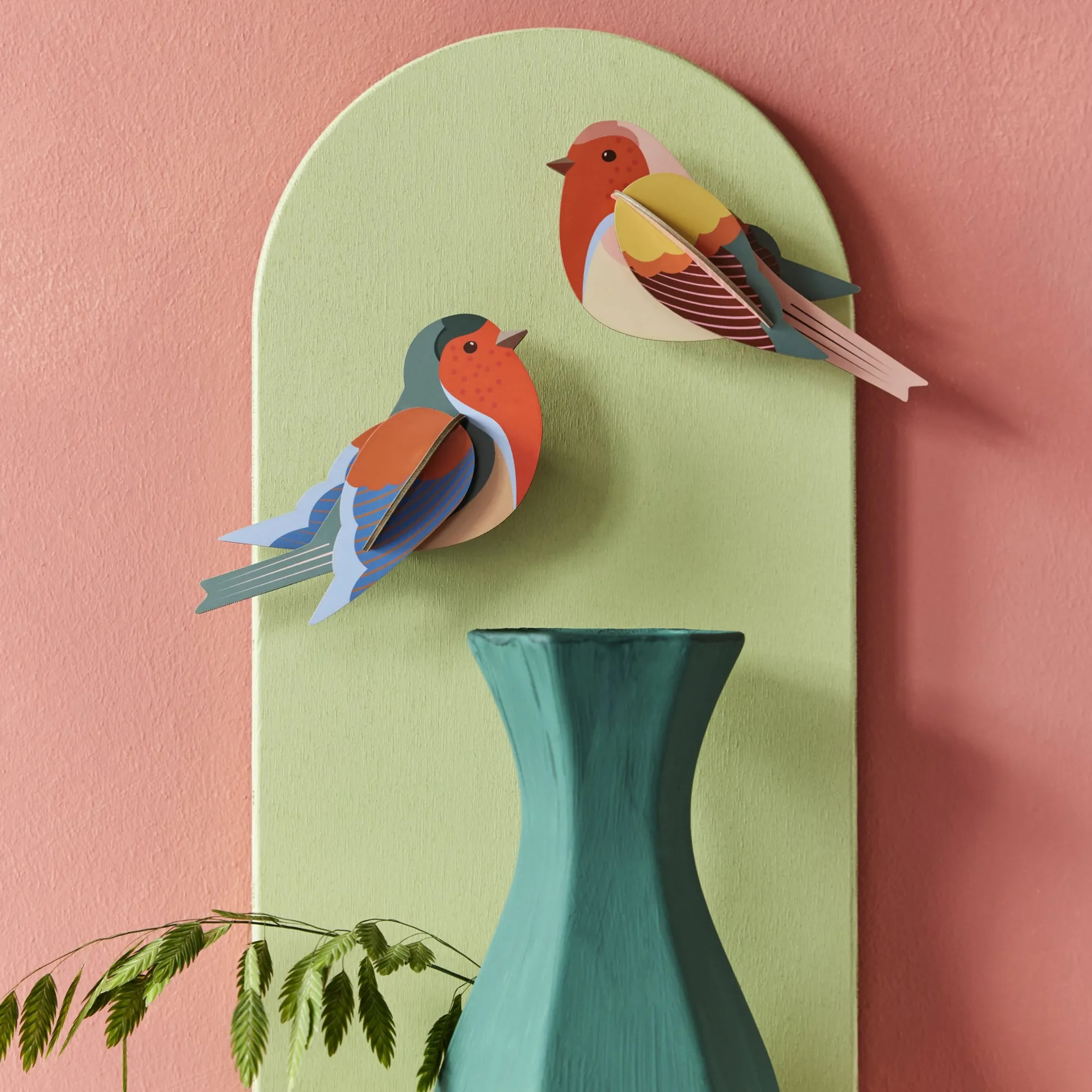 DIY Garden Bird Wall Art Kits - Robins