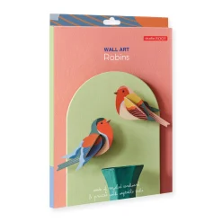 DIY Garden Bird Wall Art Kits - Robins