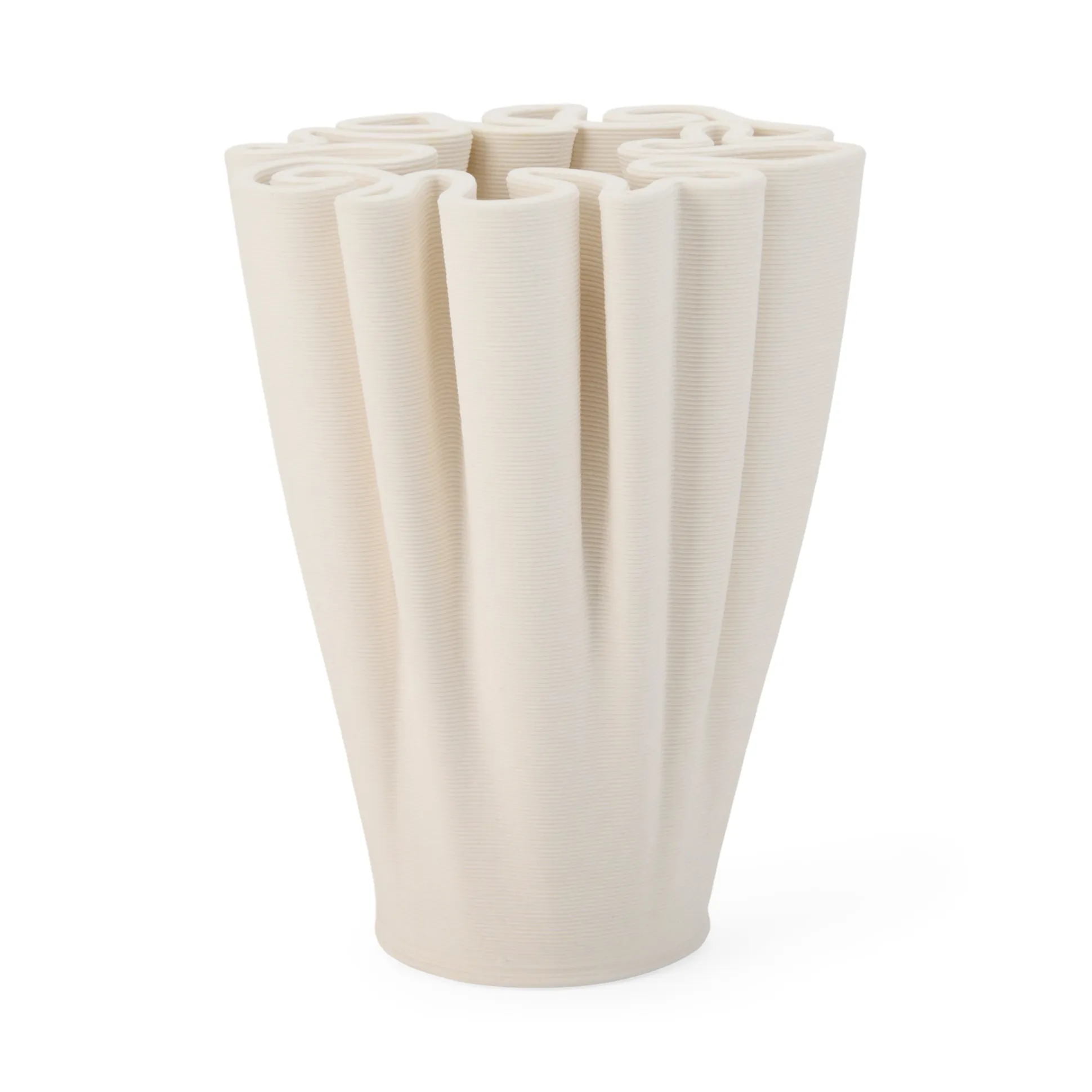 3D-Printed Ceramic Dedali Vase - X-Small