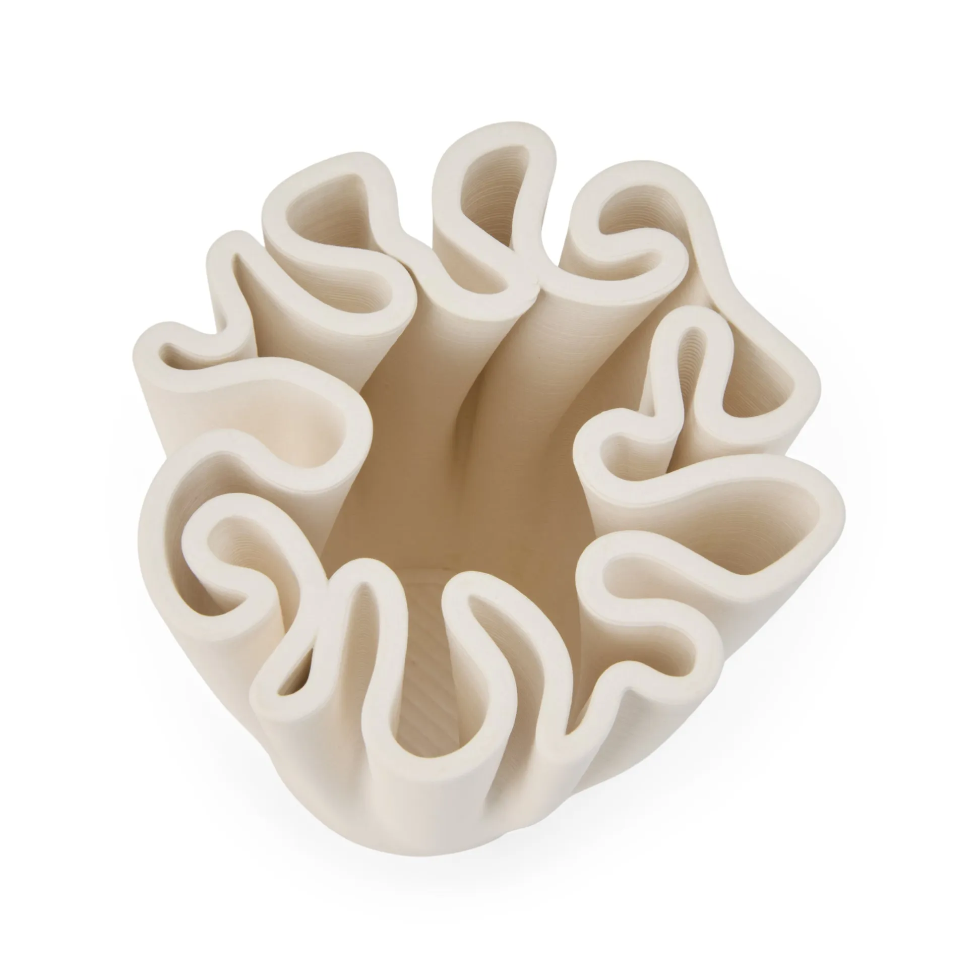 3D-Printed Ceramic Dedali Vase - X-Small