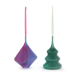 3D-Printed Holiday Ornaments - Set of 2