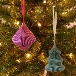 3D-Printed Holiday Ornaments - Set of 2