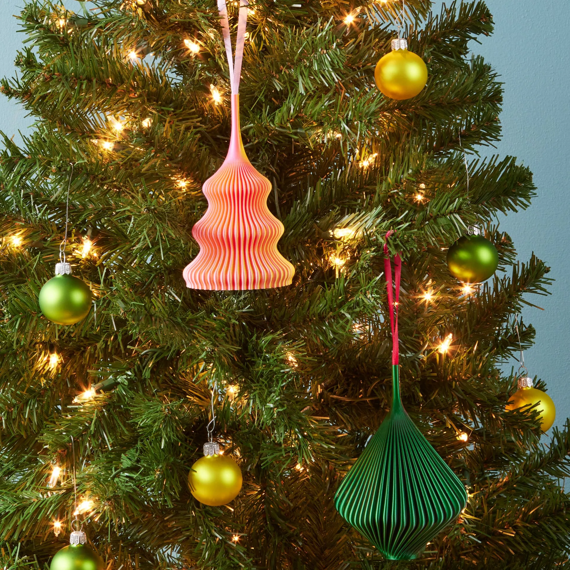 3D-Printed Holiday Ornaments - Set of 2