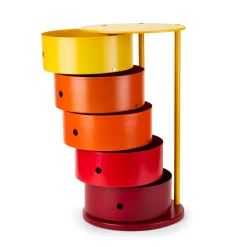 5-Drawer Round Pivot Cabinet