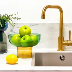 Dual Color Glass Fruit Bowl
