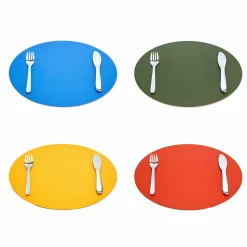 Dual-Sided Recycled Leather Placemat