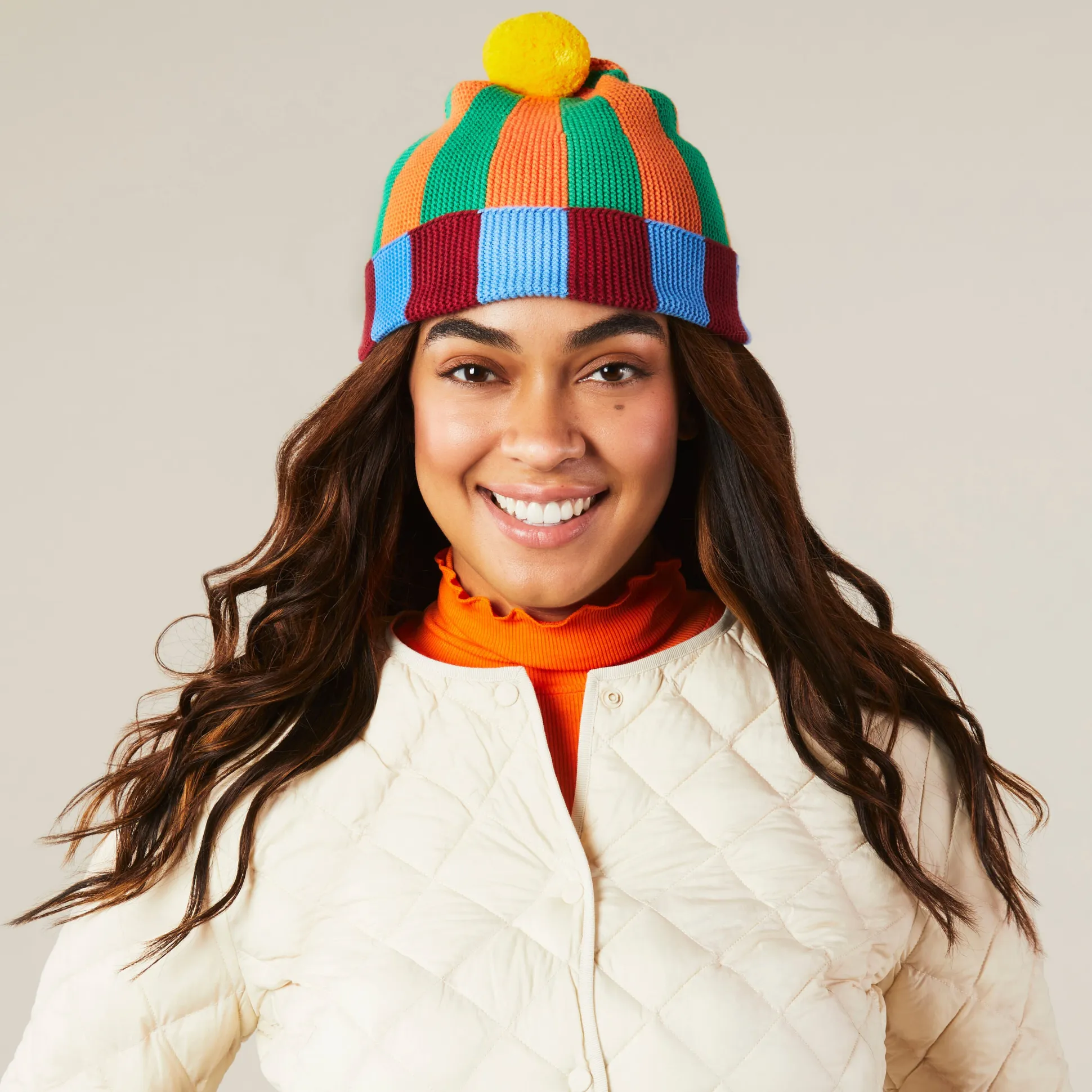 Dusen Dusen Cotton Striped Beanie
