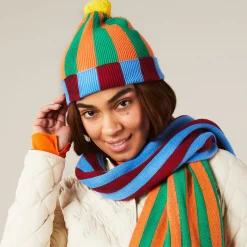 Dusen Dusen Cotton Striped Beanie