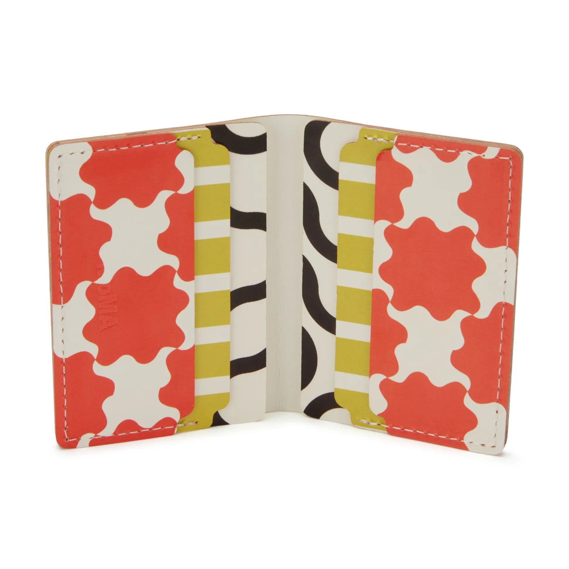 Dusen Dusen Recycled Leather Double Card Holder