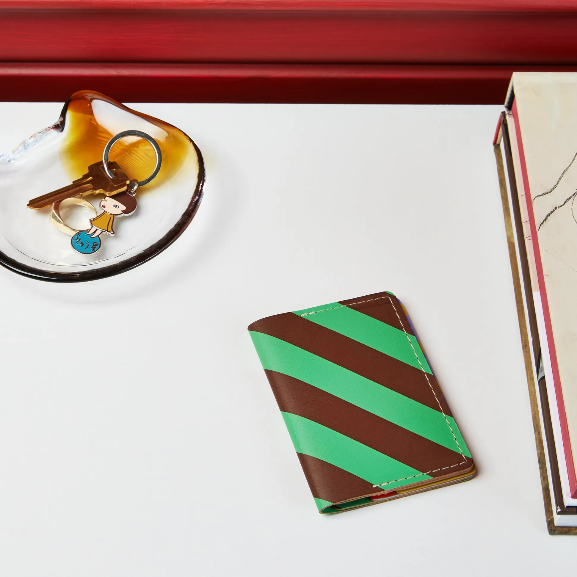 Dusen Dusen Recycled Leather Double Card Holder