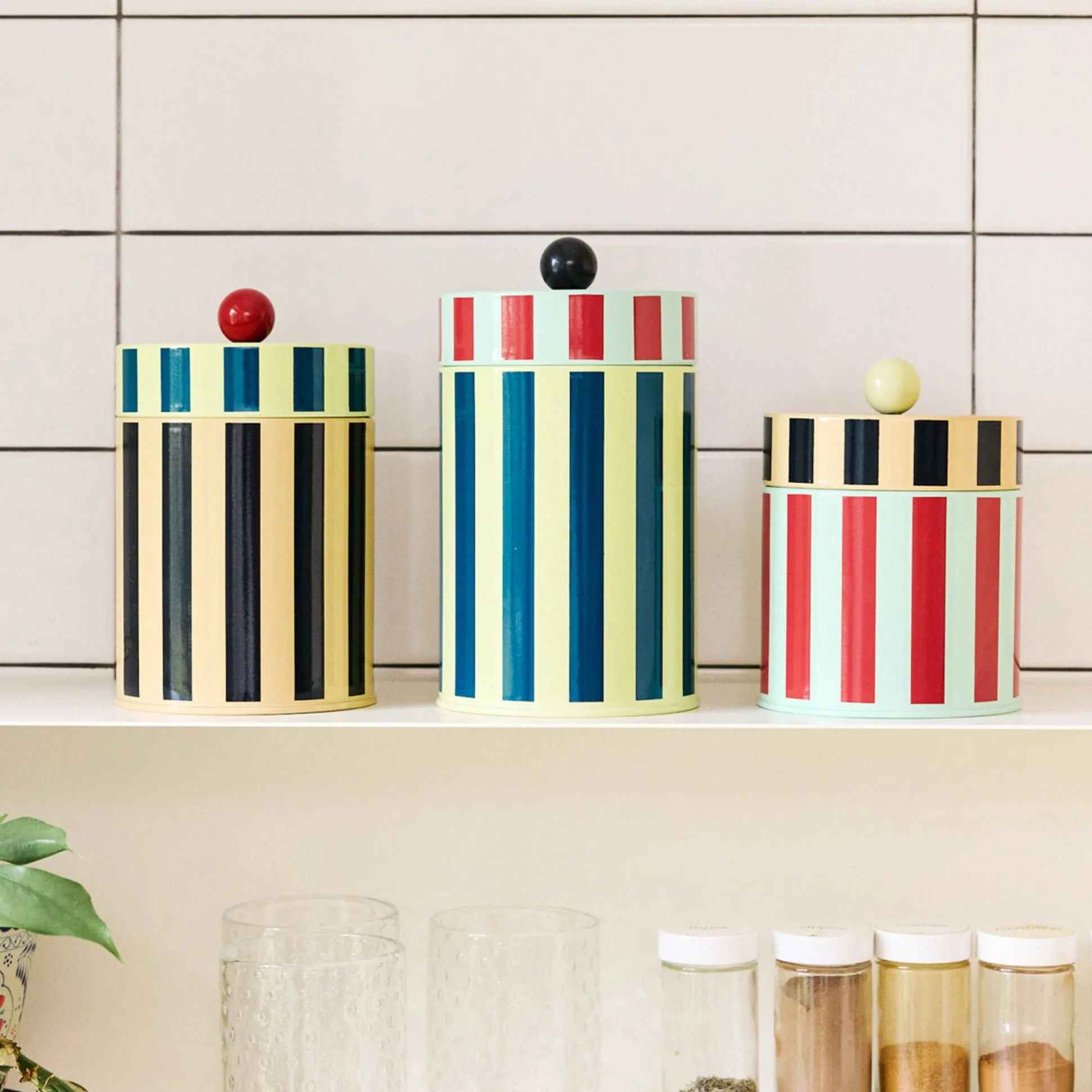 Dusen Dusen Striped Canister