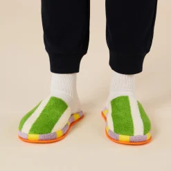Dusen Dusen Striped Terry Slippers