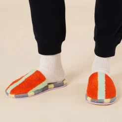 Dusen Dusen Striped Terry Slippers