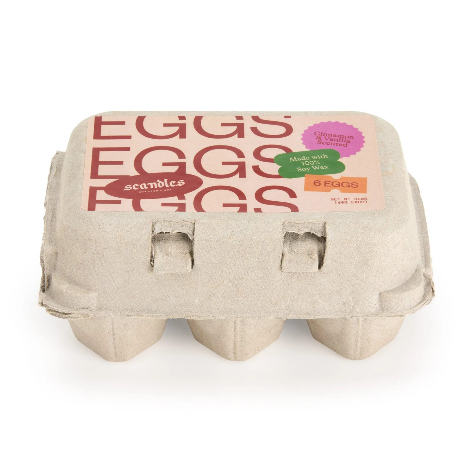 Eggs in a Carton Scented Candles - Set of 6
