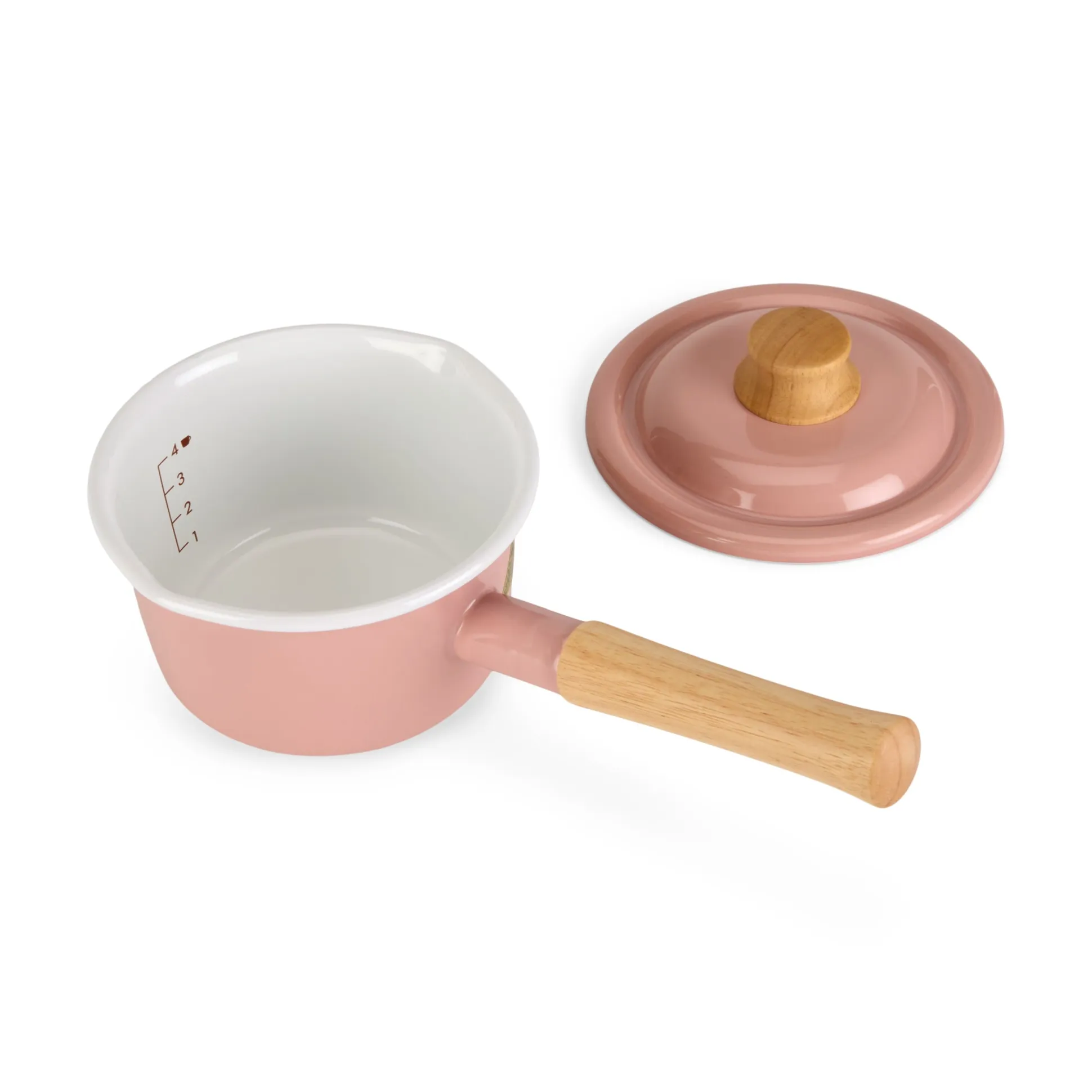 Enamel Milk Pan with Lid