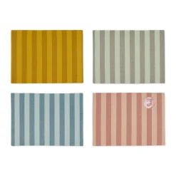 Essential Striped Table Linens - Set of 4 - Placemats S/4