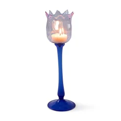Eternal Blossom Glass Tea Light Holder