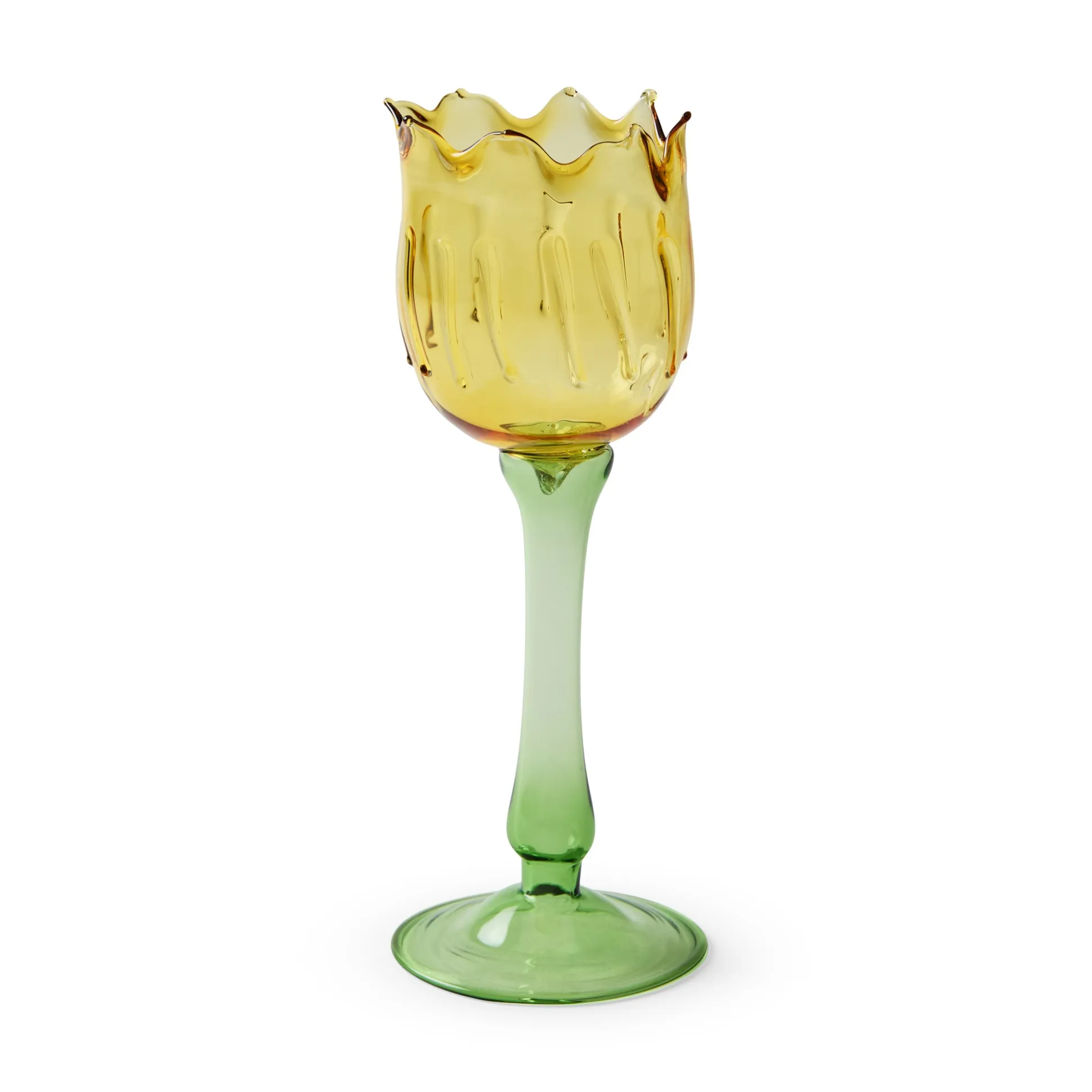 Eternal Blossom Glass Tea Light Holder