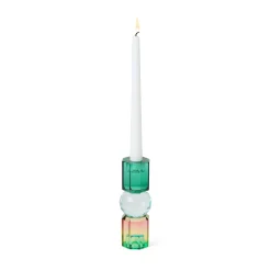 Faceted Crystal Candle Holder