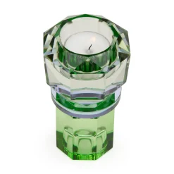 Faceted Crystal Candleholder