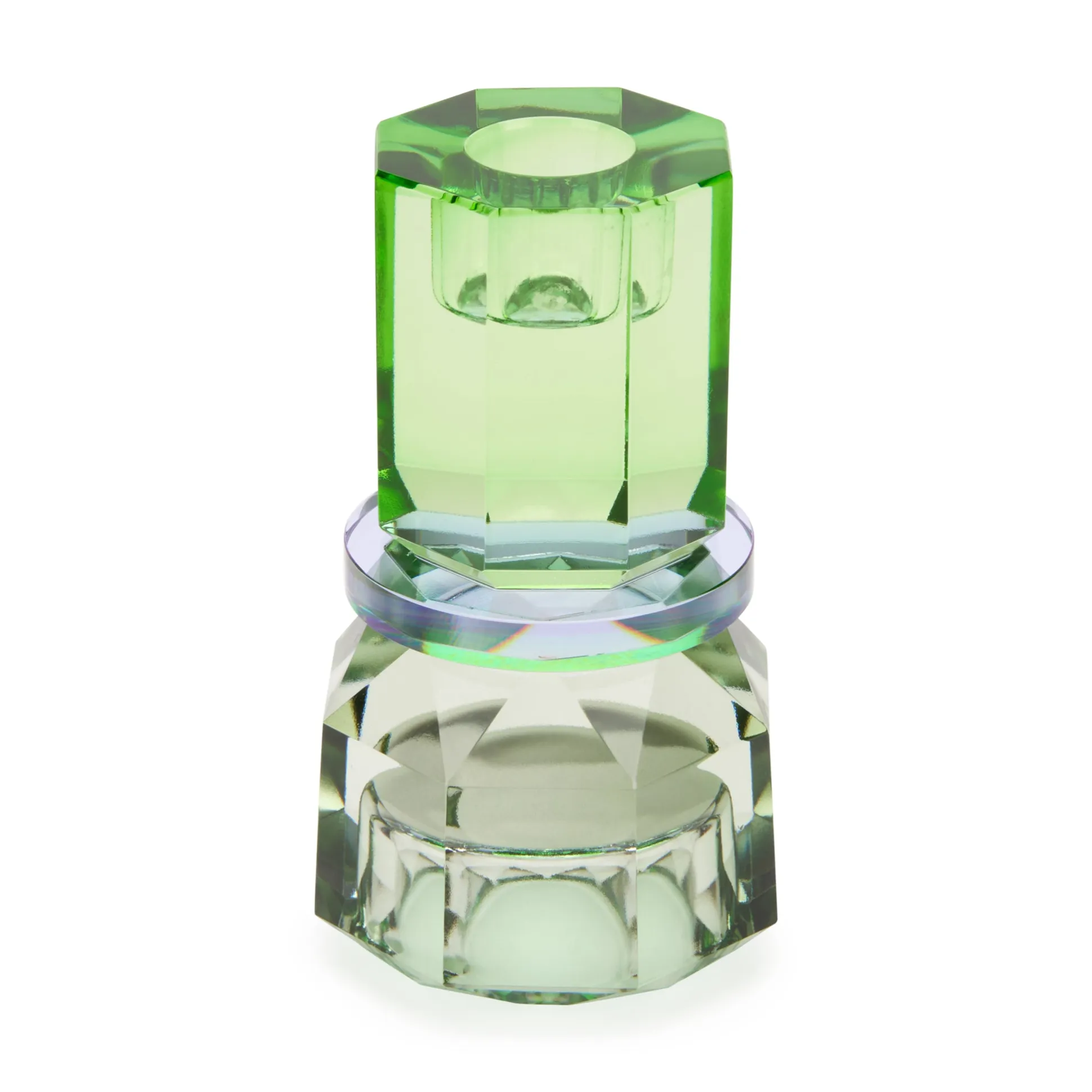 Faceted Crystal Candleholder